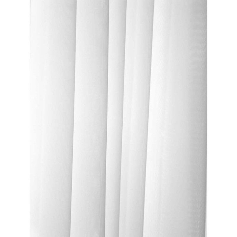 Плат за тънко перде от бял воал-5