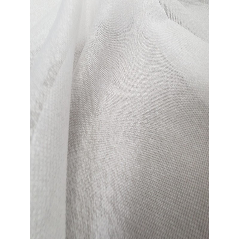 Изчистена полупрозрачна материя за тънко перде в слонова кост-4