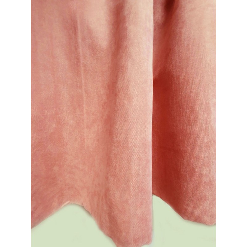 Платове за едноцветна плътна завеса в цвят пудра-2