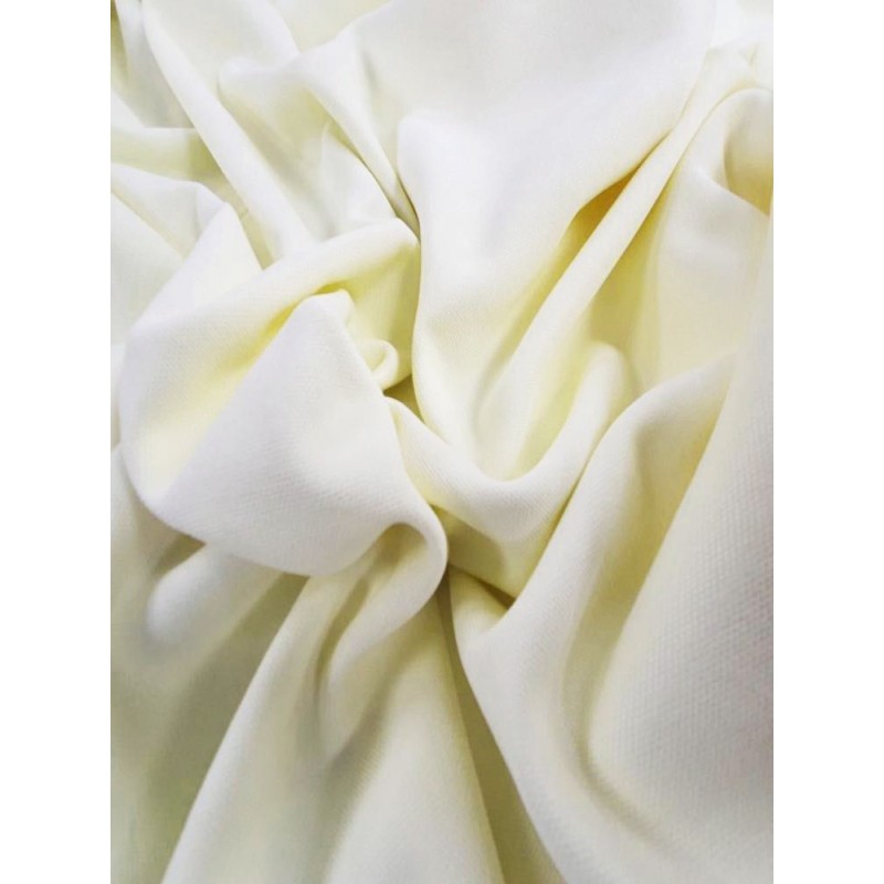 Плътна мека завеса в цвят слонова кост-3