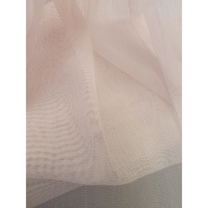 Органза бамбук в бледо розов цвят-4