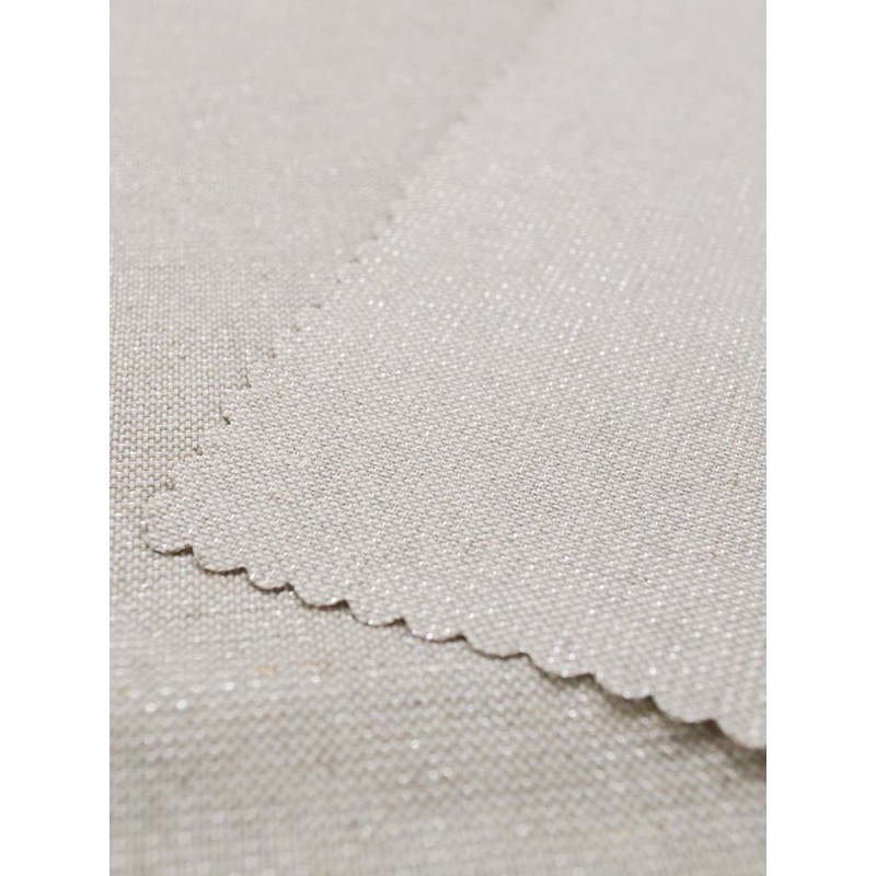 Покривка за маса с тефлоново покритие в светло сив цвят и ламе-2