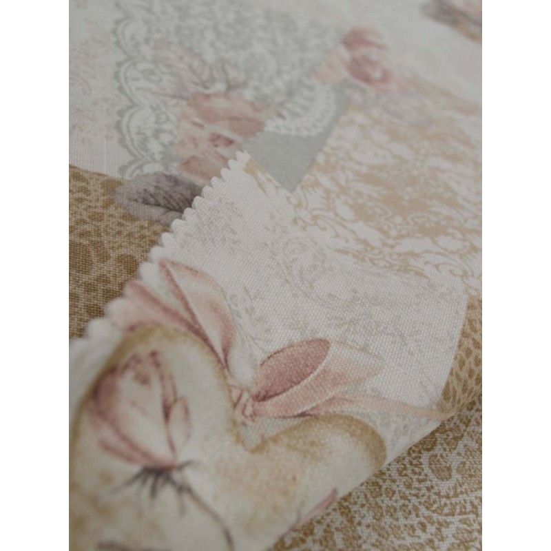 Покривка за маса с тефлоново покритие на цветя-2