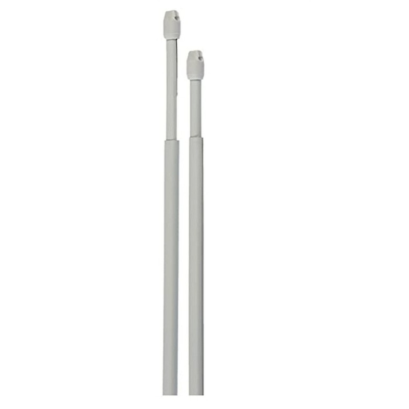 Лепенки за телескопични релси в бял цвят-7