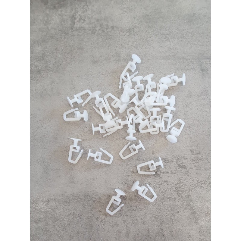 Кукички за пердета и завеси за пластмасова релса-2