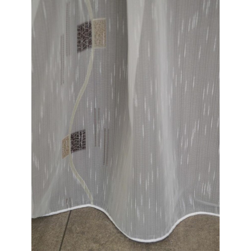 Готово перде с кафяви квадрати 6x2.50м.-2