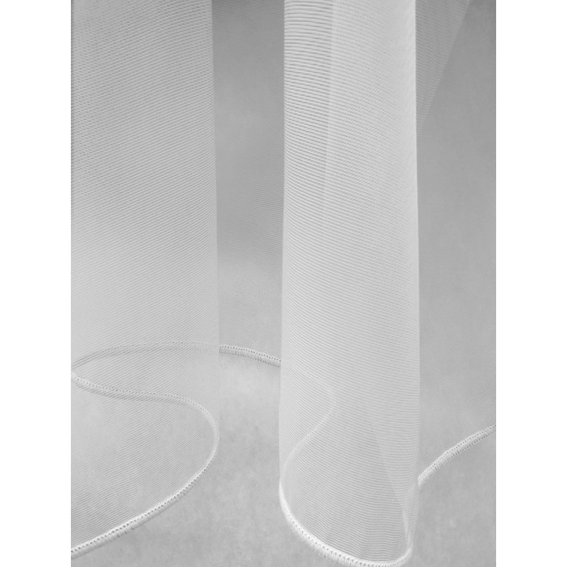 Готово перде от органза в бял цвят 6x2.50м.-2