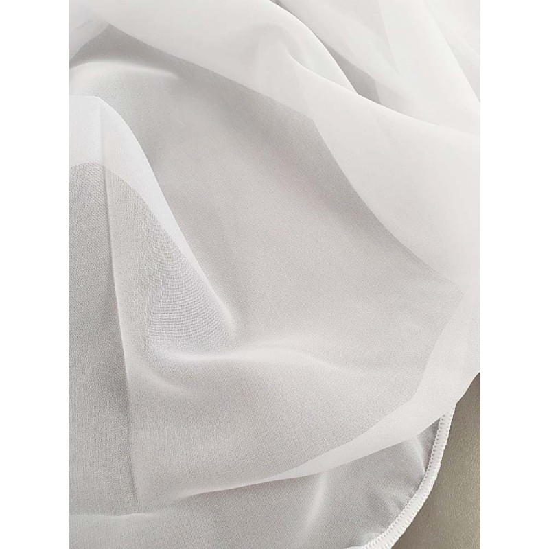 Бяла изчистена органза за тънки пердета-2