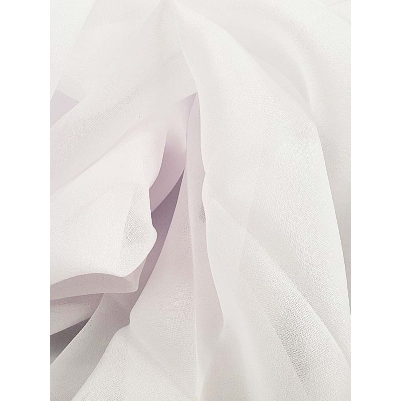 Бяла изчистена органза за тънки пердета-3