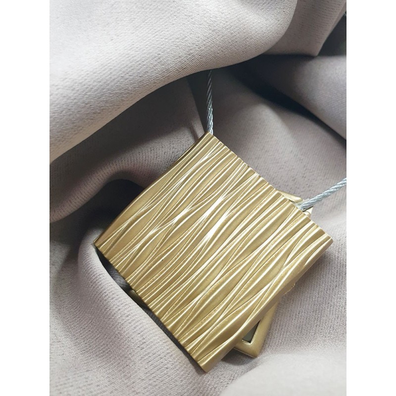 Магнит за перде с квадратна форма и лек релеф-5