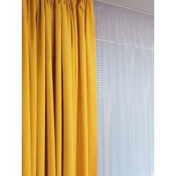 Готова завеса в цвят горчица 2.50x2.50м.-1