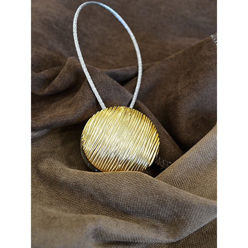 Магнити за пердета в кръгла форма с лек релеф-2