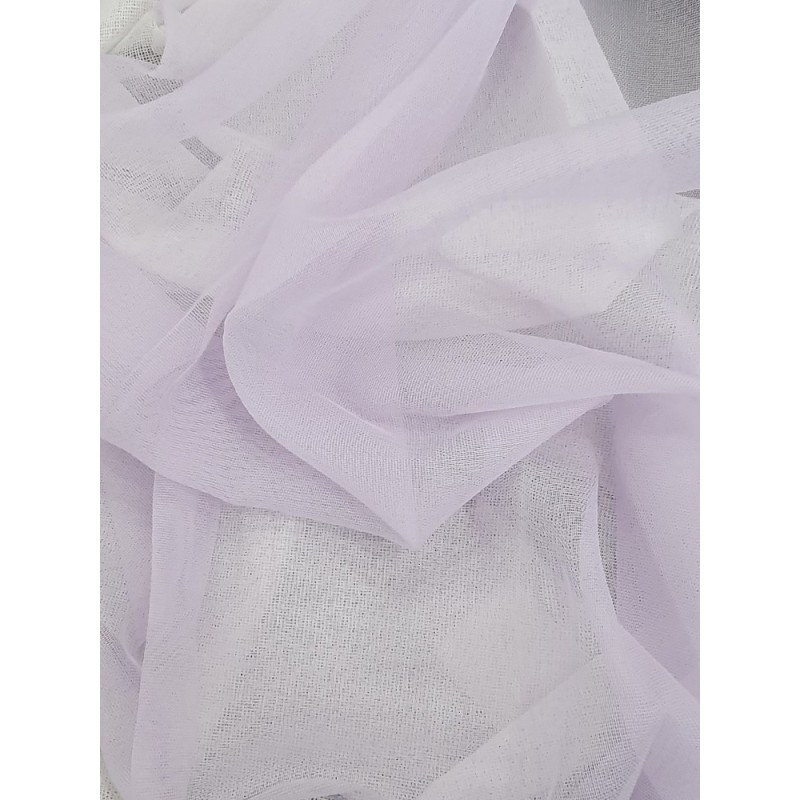 Едноцветна органза в светло лилав цвят-4