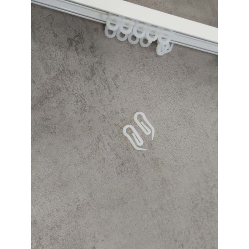 Алуминиев двуканален бял корниз-3