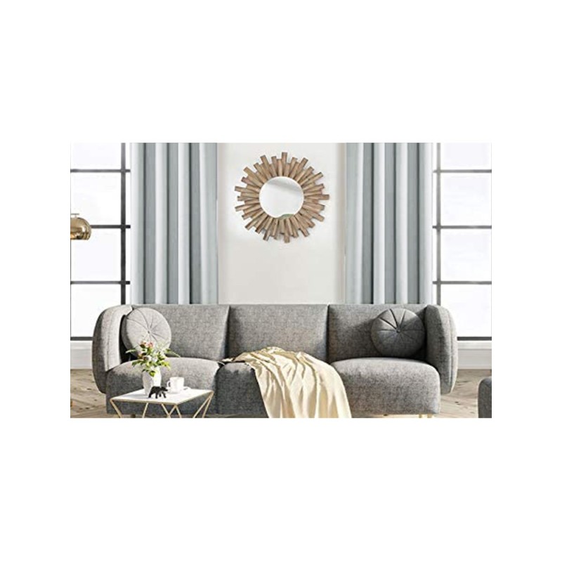 Матова блекаут завеса в светло сив цвят-2