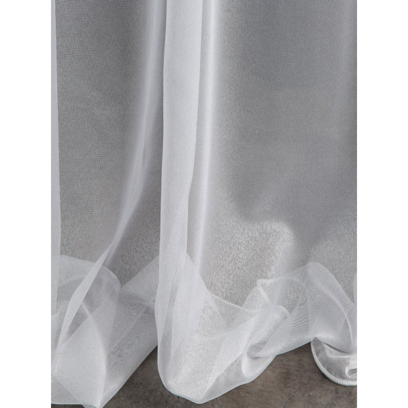 Изчистена полупрозрачна материя за тънко перде в слонова кост-2