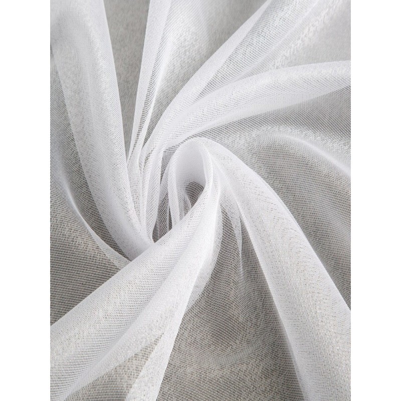 Изчистена полупрозрачна материя за тънко перде в слонова кост-3