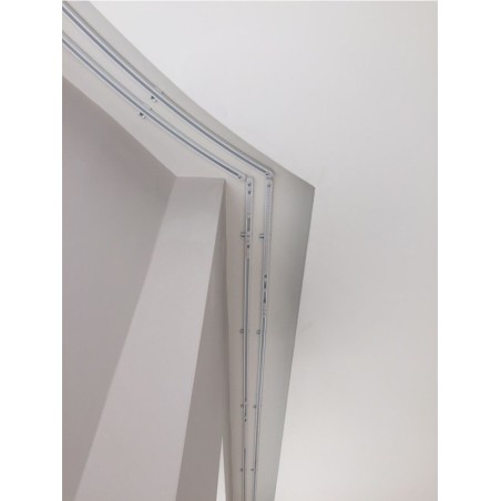 Алуминиев единичен корниз в бяло - 3700-3