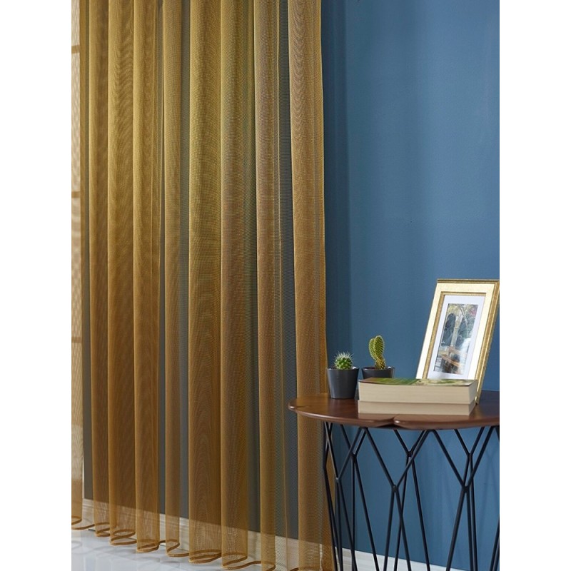 Изчистена органза в медно златист цвят-2