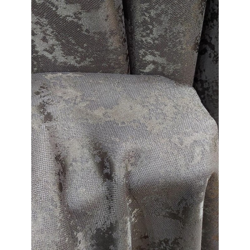 Плат за завеса в графитено сив цвят с петниста шарка-2