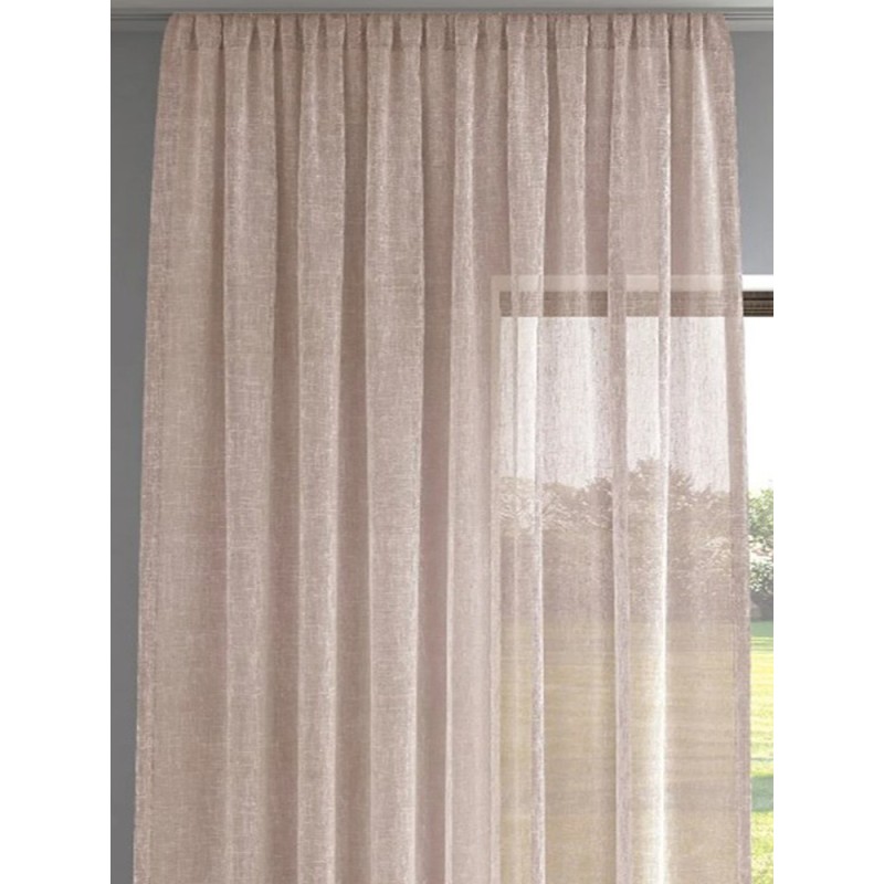 Ленено перде в бледо розов нюанс-3