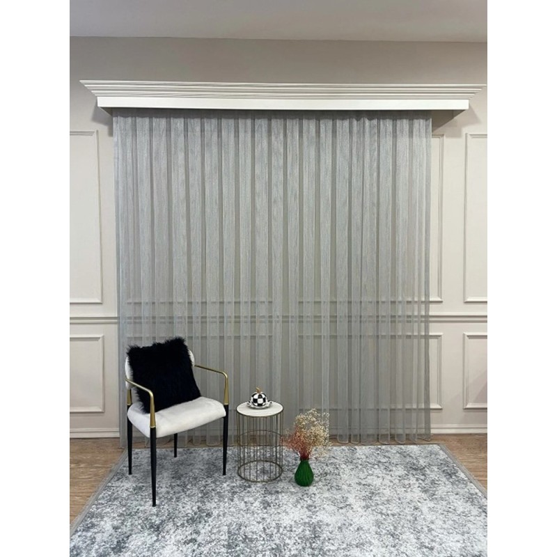 Мрежа за перде в сив цвят-6