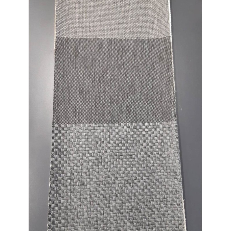 Плат с ленена структура и бордюр в сиво-2