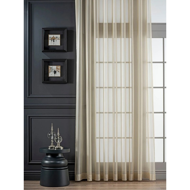 Ефирен плат в мек опушен нюанс-3