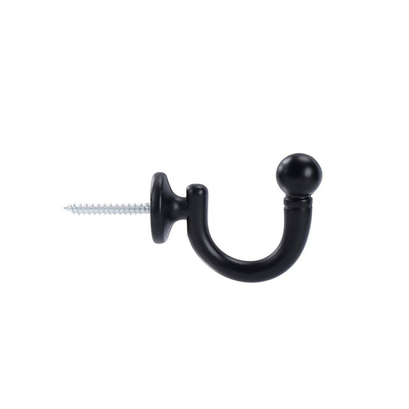 Кука за стена в черен матов цвят-2