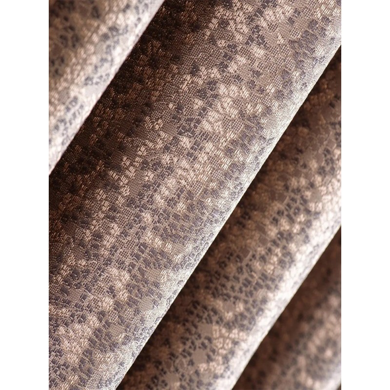 Завеса с повтаряща се шарка в капучино и златисто-3