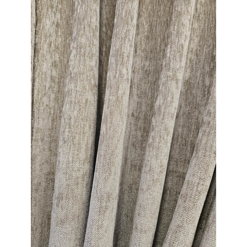 Готова завеса от пюшено кадифе в бежов цвят 4x2.57м.-7