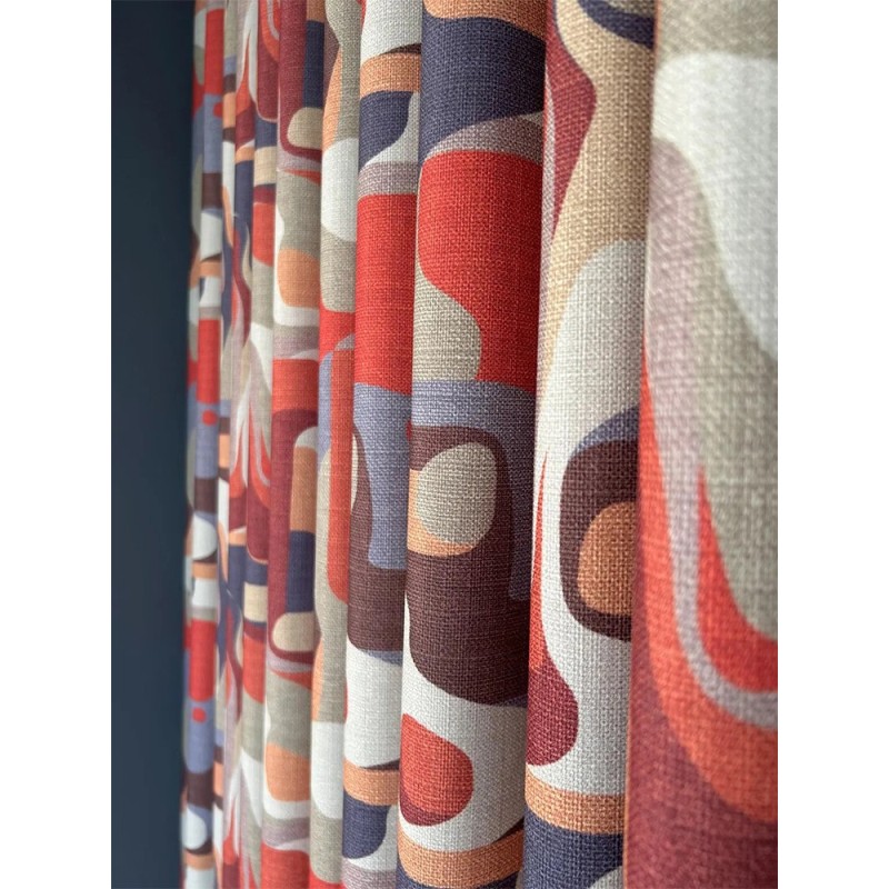 Колоритен и абстрактен плат за завеси-3