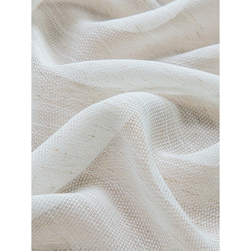 Плат с ленена текстура в кремав нюанс-4