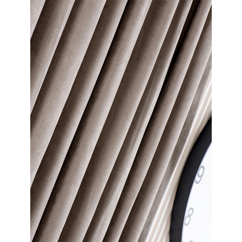 Мека завеса в цвят тъмно капучино-2