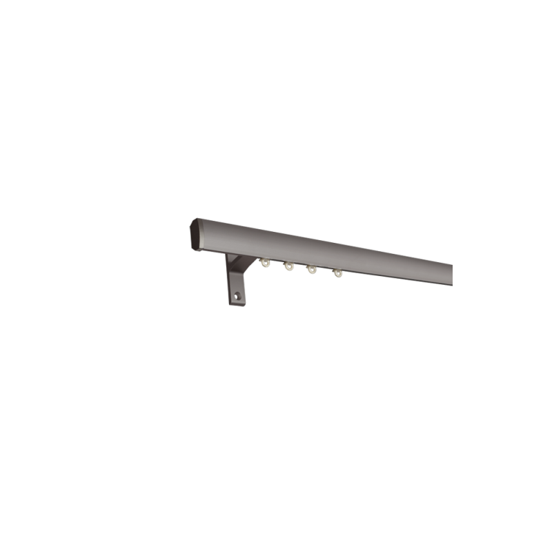 Двуканален алуминиев корниз 6300 в няколко цвята-3